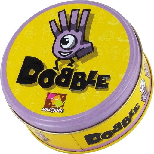 Doos van Dobble – reactiespel met symbolen