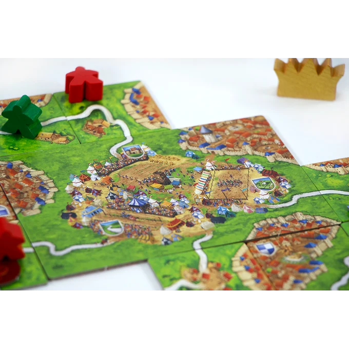 Carcassonne: Toernooien & Emblemen - Uitbreiding 6 — detail van de stad en de kroon