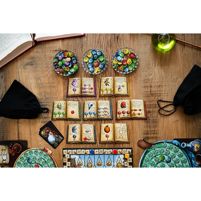De Kwakzalvers van Kakelenburg — spelopstelling op tafel
