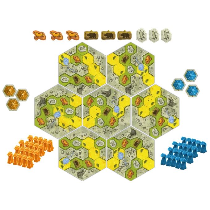 Great Plains — spelbord, tegels en speelfiguren