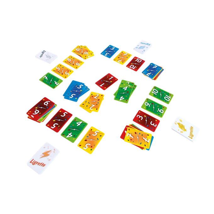 Ligretto Blauw — opstelling van de speelkaarten