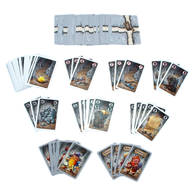 Saboteur — overzicht van de speelkaarten