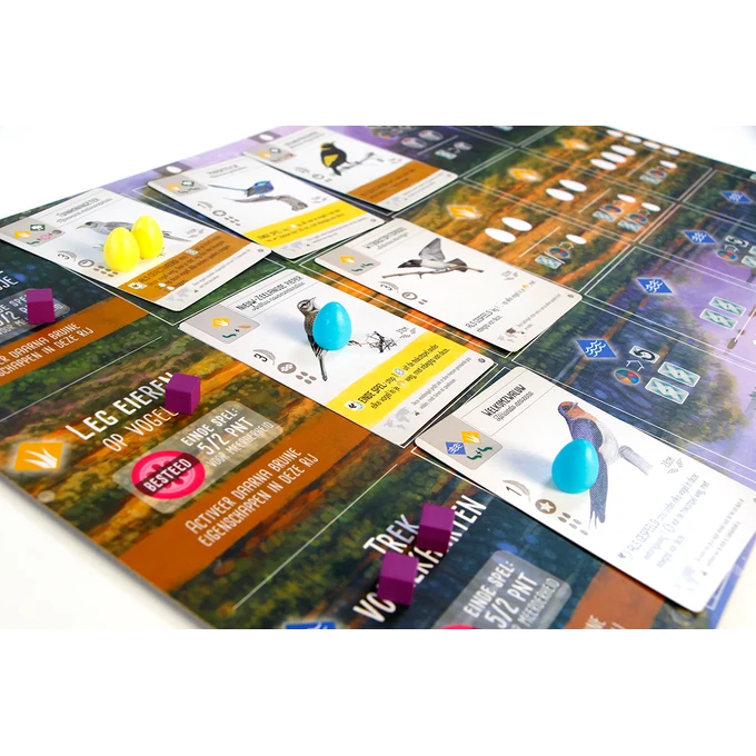 Wingspan Oceanië — Oceanië-kaarten en nieuwe spelersborden tijdens het spel