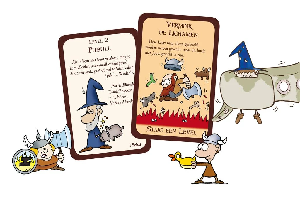 Munchkin (NL) — voorbeelden van de speelkaarten