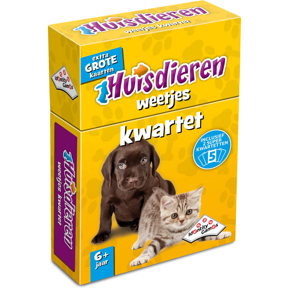 Huisdieren Weetjes – kwartetspel