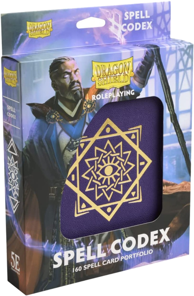 [Dungeons & dragons spell codex 160 spell card portfolio arcane purple paars] Spell Codex Portfolio - Arcane Purple