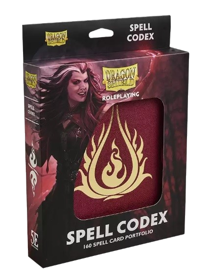 [Dungeons & dragons spell codex 160 spell card portfolio blood red rood] Dragon Shield - Spell Codex - Blood Red