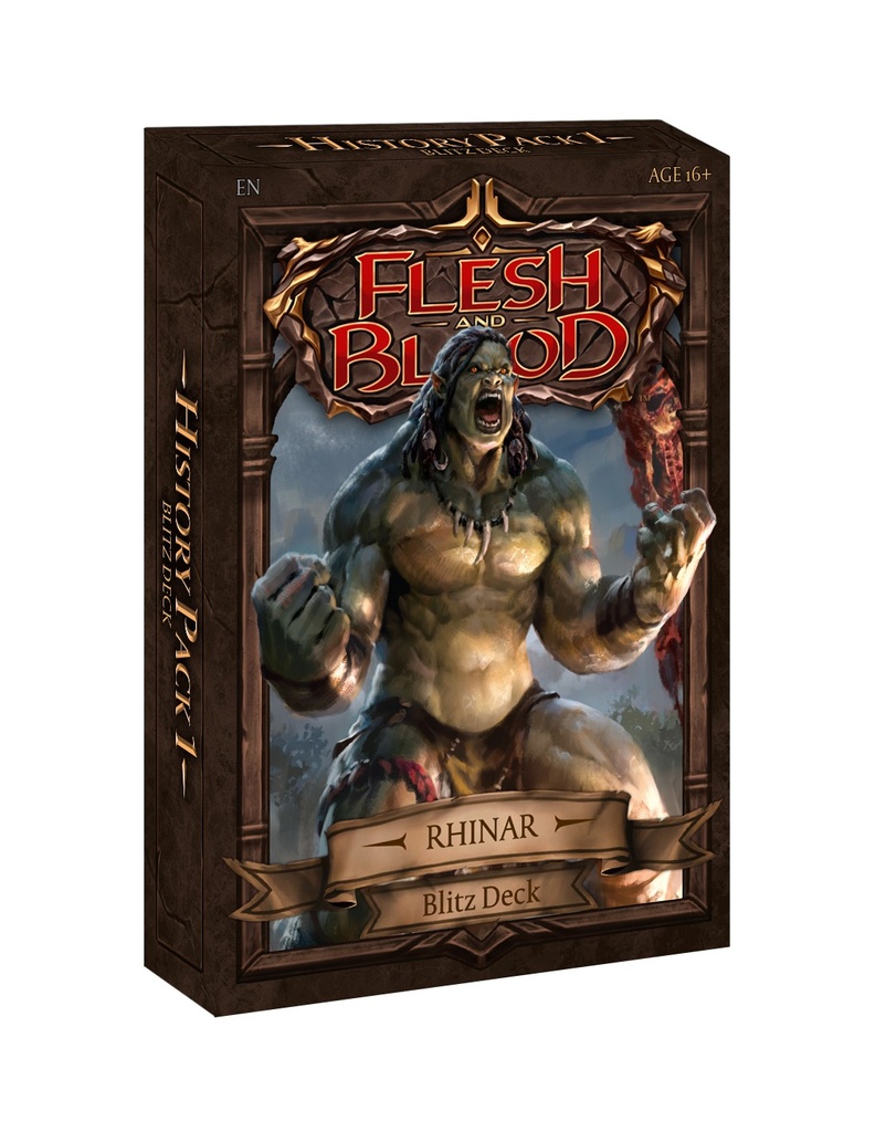 Flesh and blood blitz deck rhinar (history pack 1)