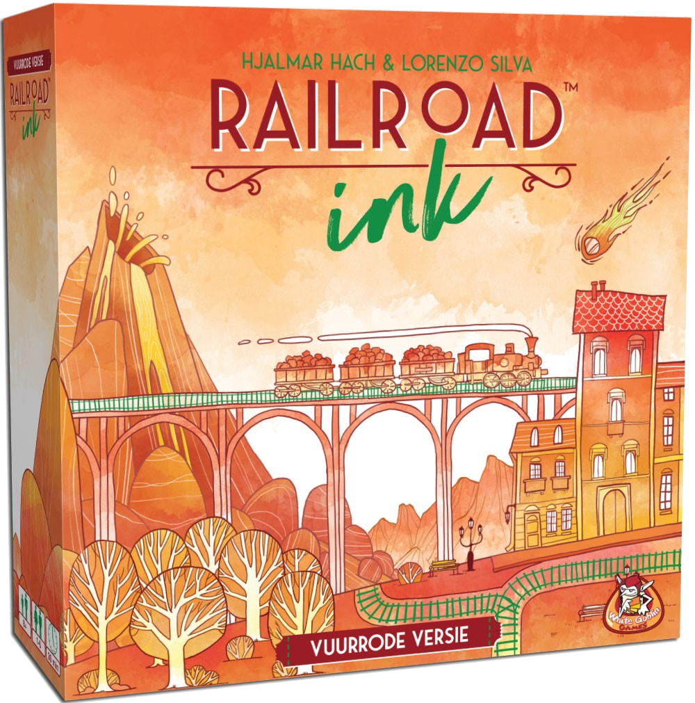 [Railroad ink challenge vuurrode versie] Railroad ink challenge vuurrode versie