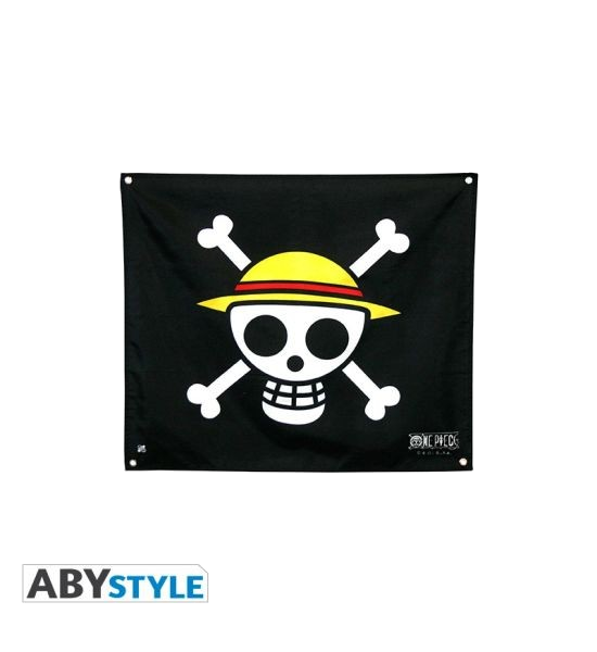 [One piece - flag strawhat (50x60)] One Piece - Straw Hat Flag (50x60cm)