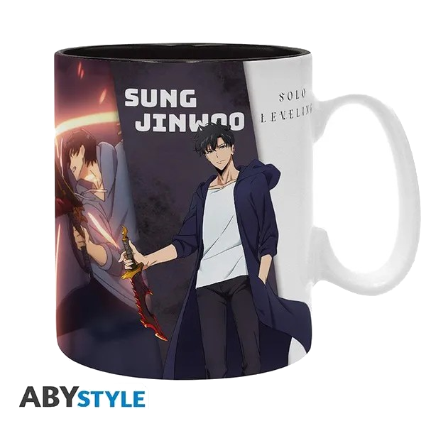 [Solo leveling - mug - 460 ml - jinwoo & igris - subli - box] Solo Leveling - Jinwoo & Igris Mug (460ml)