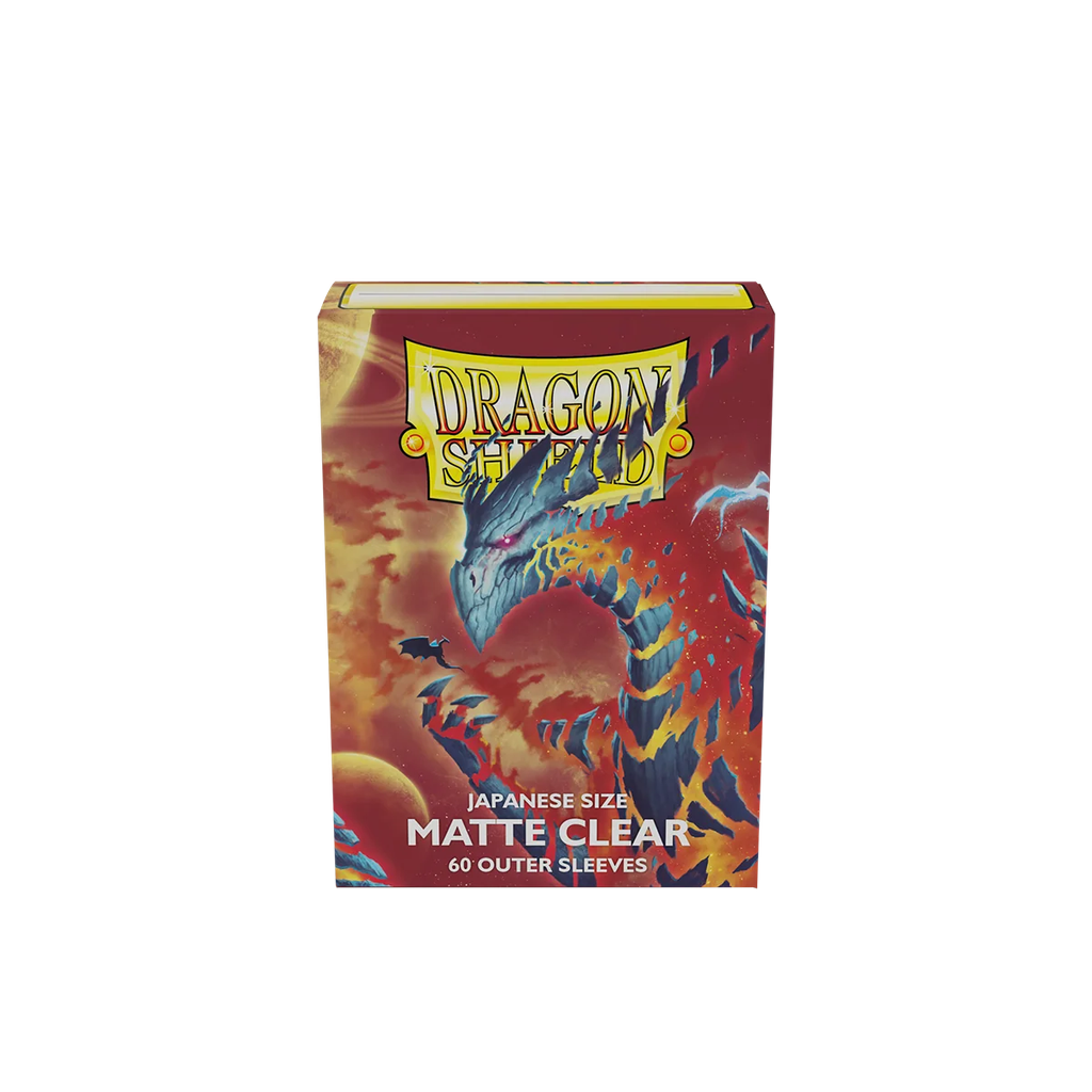 [Dragon shield japanese size matte clear outer sleeves - clear cosmere (60 sleeves)] Dragon Shield - Japanese Size Matte Clear Outer Sleeves - Clear Cosmere (60 Sleeves)