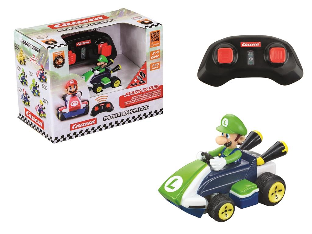 [Carrera - 2,4ghz mario kart(tm) mini rc, luigi (paperbox)] Carrera - Mario Kart Mini RC - Luigi (6.2cm)
