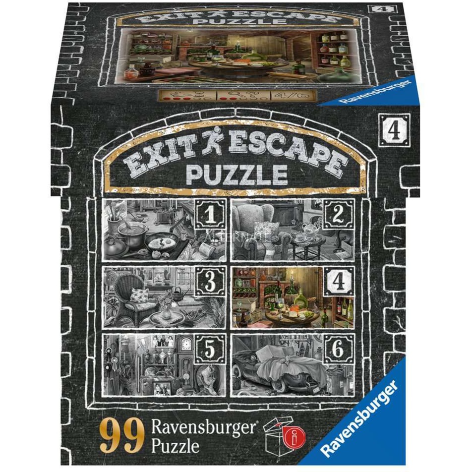 Ravensburger - EXIT Puzzle - Im Gutshaus - Zimmer 4 - 99 Pieces (DE/FR/IT/NL/EN/ES)