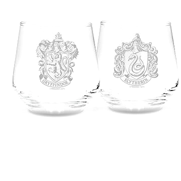 Harry Potter - Gryffindor & Slytherin Glass Set (2 Glasses)