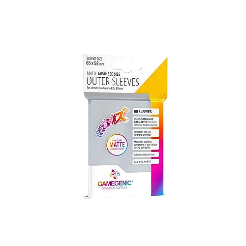 [BF-98255] Gamegenic - Outer Sleeves Matte Japanese Size (60 Sleeves)