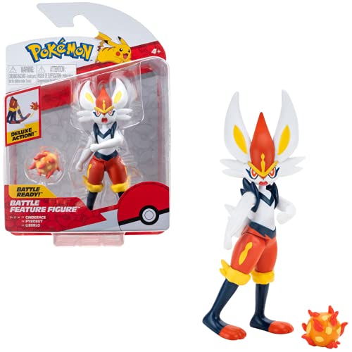 Pokémon - Cinderace Battle Feature Figure (11.5cm)