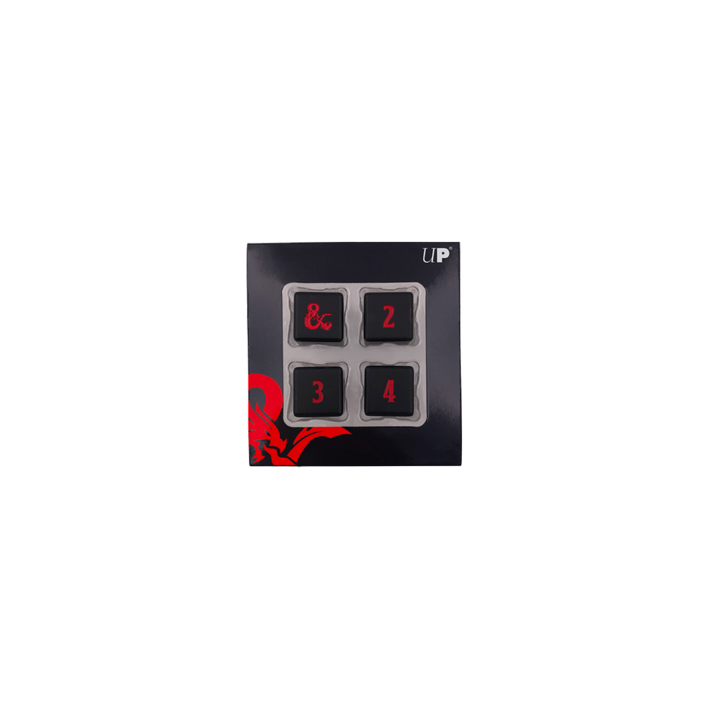 Ultra PRO - Heavy Metal D6 4x Dice Set for Dungeons & Dragons