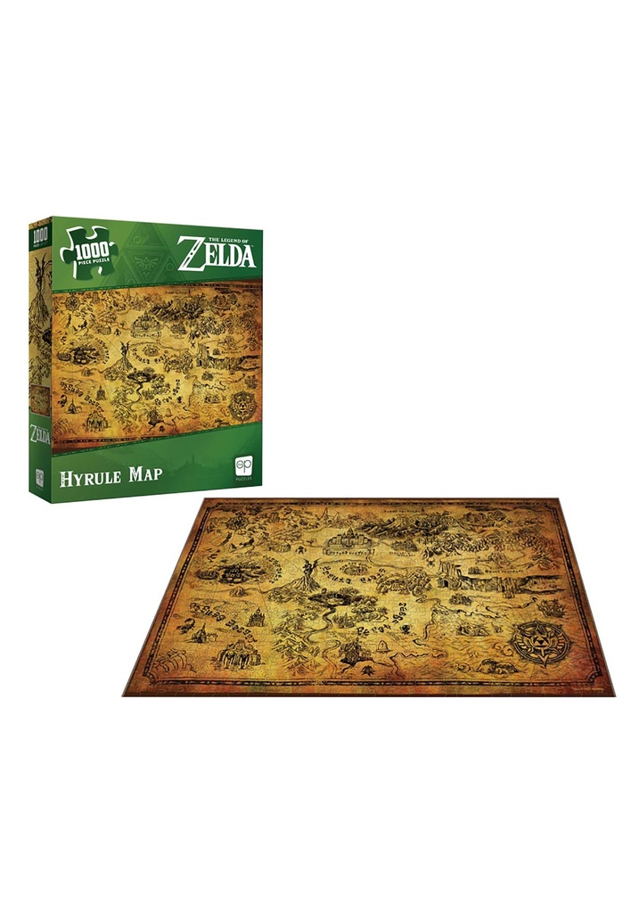 The Legend of Zelda - Hyrule Map Puzzle (1000 Pieces)