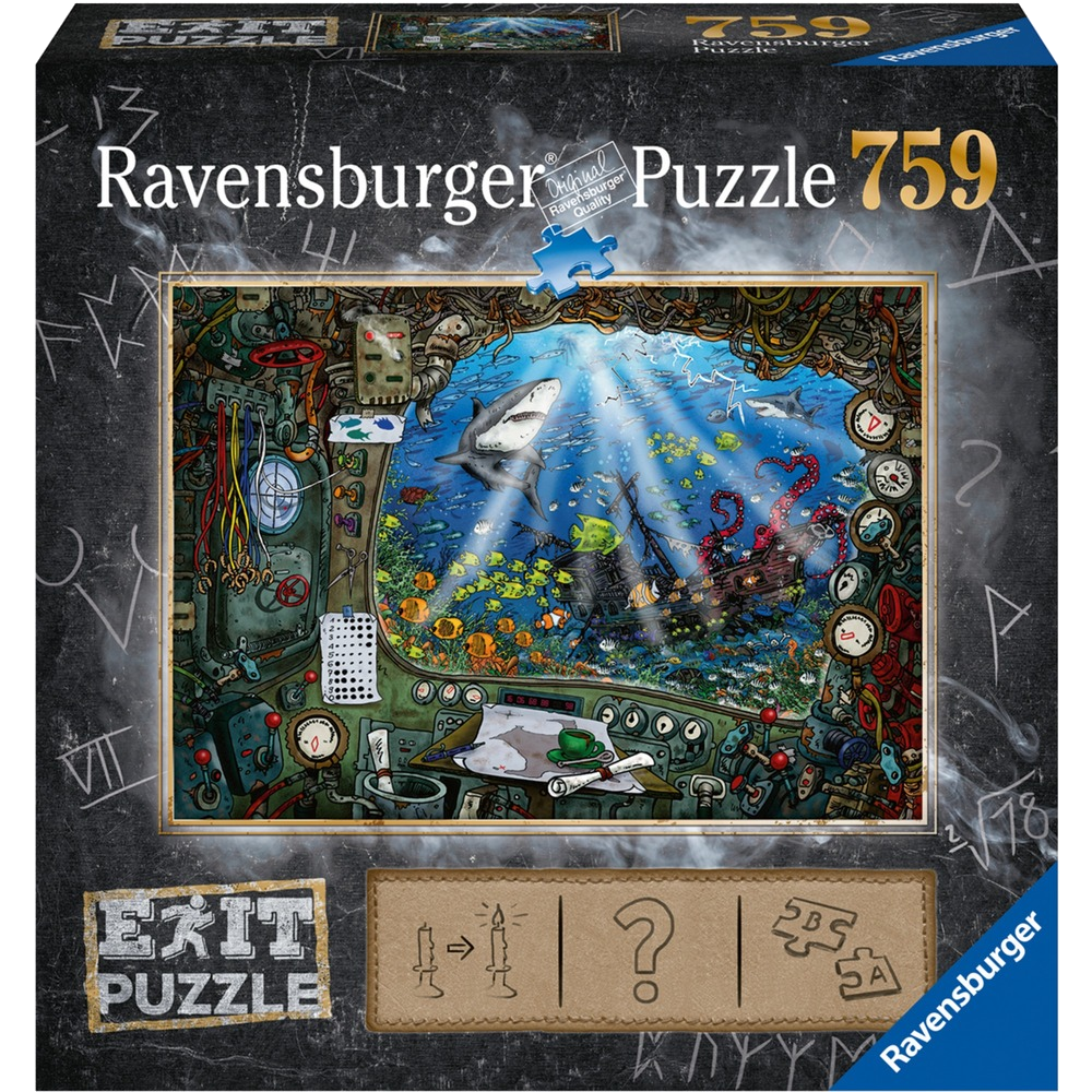 Ravensburger - EXIT Puzzle - Im U-Boot - 759 Pieces (DE/NL/ES/FR/IT/EN)