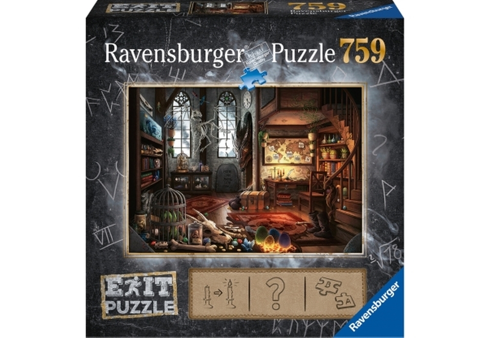 Ravensburger - EXIT Puzzle - Im Drachenlabor - 759 Pieces (DE/NL/ES/FR/IT/EN)