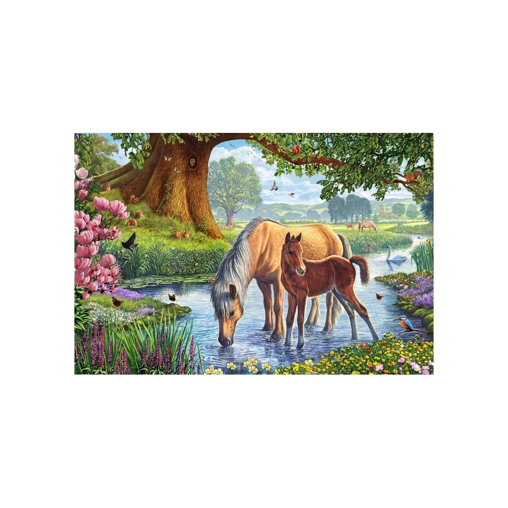 [SCH-56161] Schmidt - Horses by the Stream Puzzle (150 Pieces)