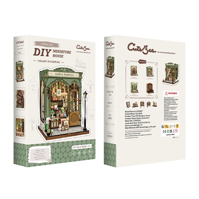 CuteBee - Miniature House - Gallery Bookstore