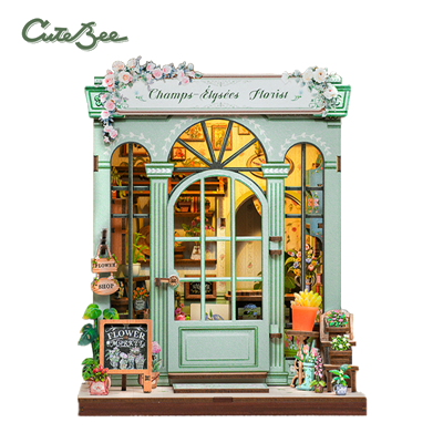 [140639] CuteBee - Miniature House: Champs-Élysées Florist
