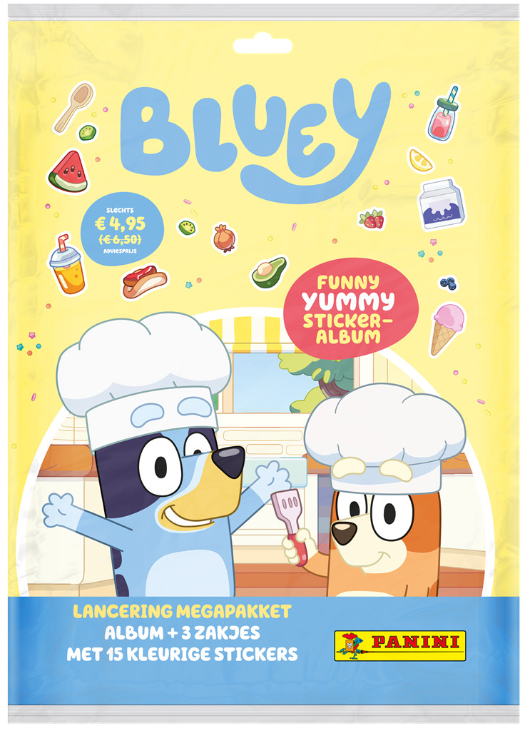 [ASM-PAN808] Bluey Funny Yummy Sticker boekje