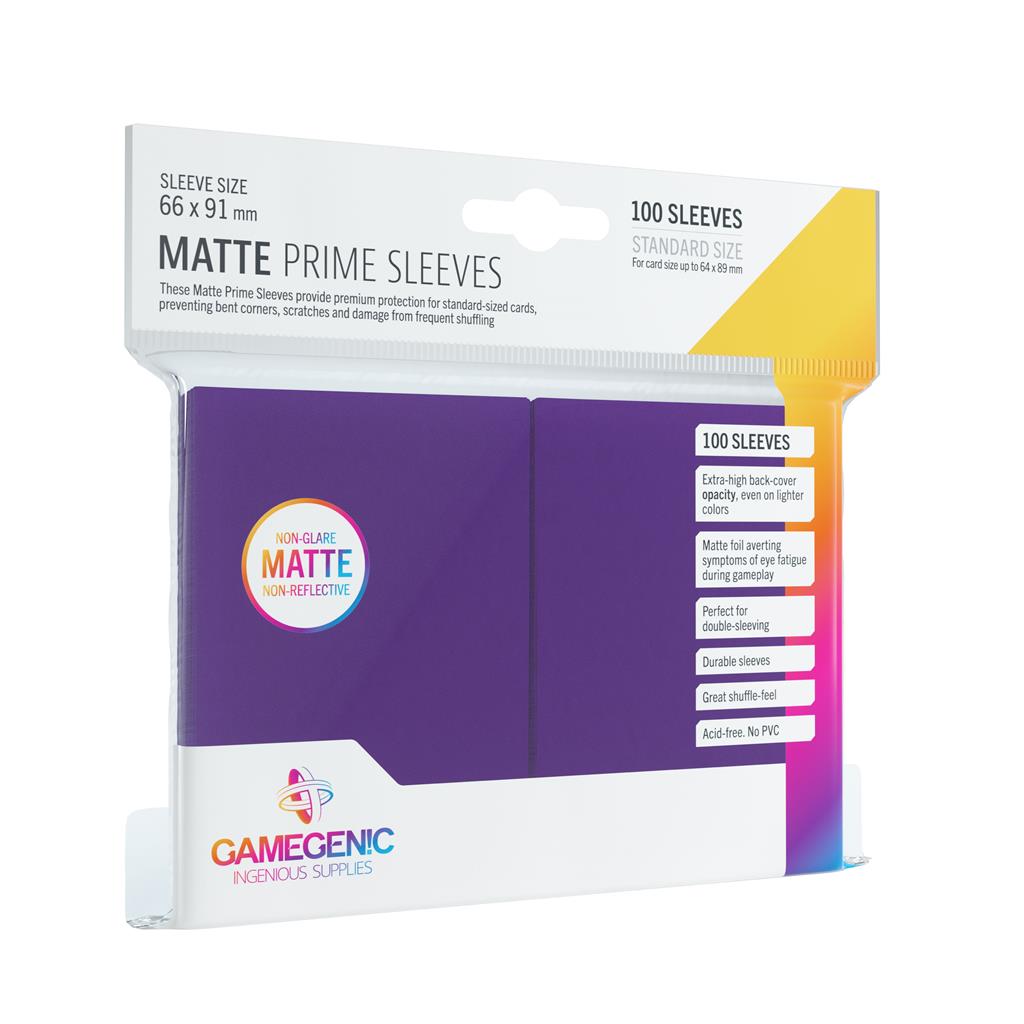 [SUP-GAMEGENIC-MATTE-PRIME-SLEEVES-PURPLE-66X91] Gamegenic - Matte Prime Sleeves Purple 66x91