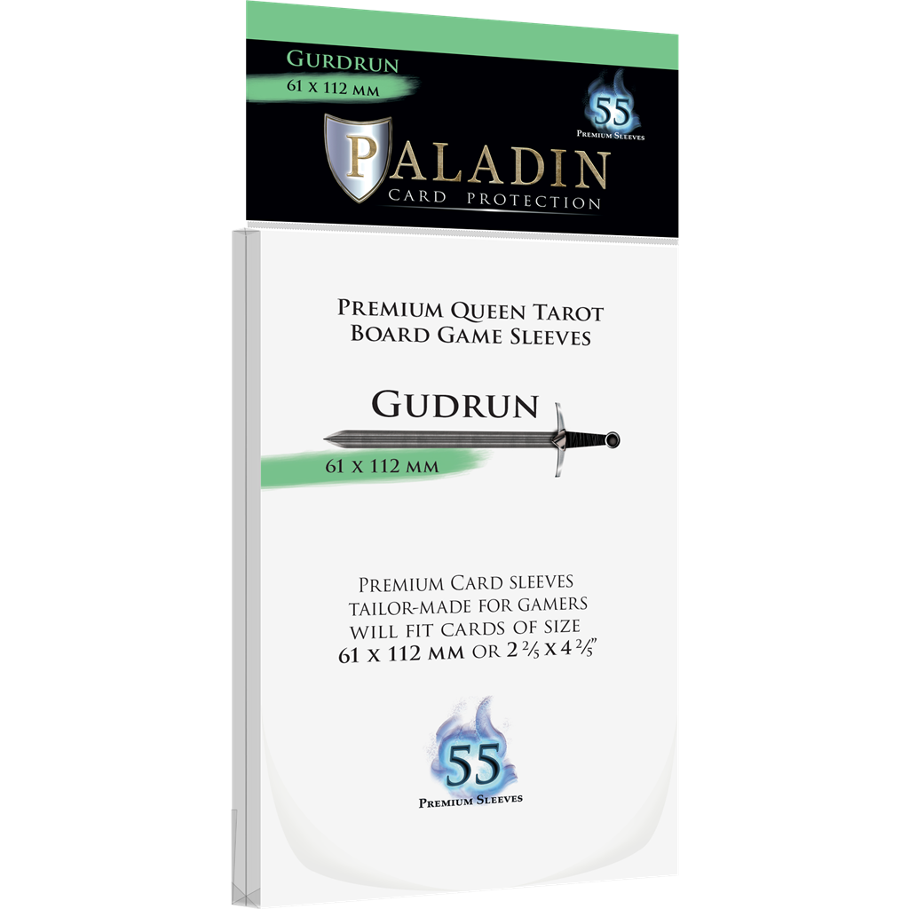 Paladin Sleeves - Gudrun Premium Queen Tarot 61x112mm (55 Sleeves)