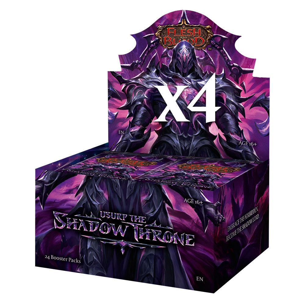 Flesh & Blood TCG - Usurp the Shadow Throne Booster Display Case (4 Booster Boxes) (EN)