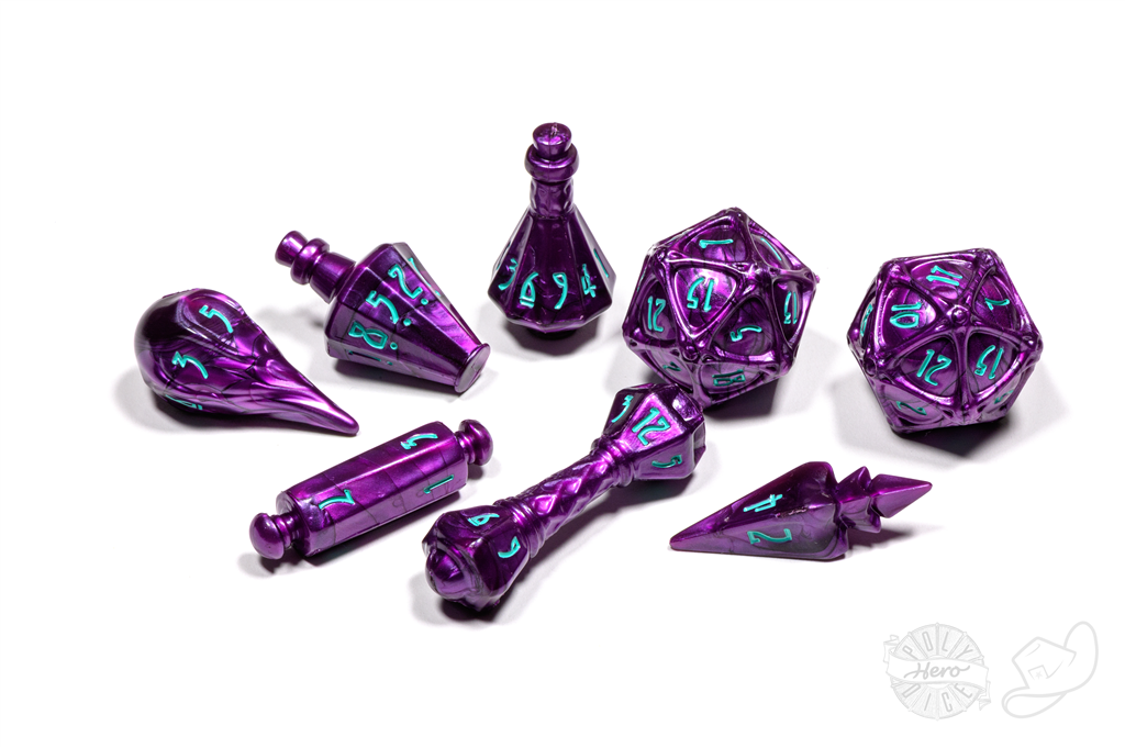 [BF-76652] PolyHero Wizard 8 Dice Set Wizardstone