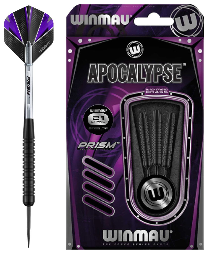 [HOT-306221] Winmau - Apocalypse Brass Steel Tip Darts (21g)