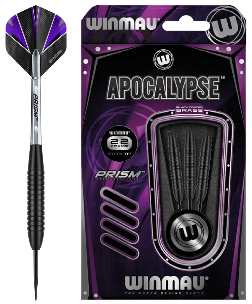 [HOT-306222] Winmau - Apocalypse Brass Steel Tip Darts (22g)