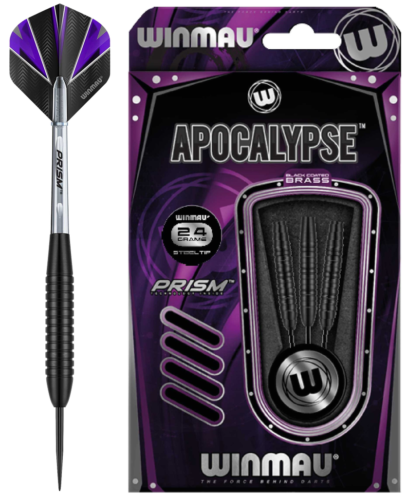 [HOT-306224] Winmau - Apocalypse Brass Steel Tip Darts (24g)