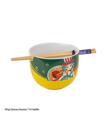 Kpop Demon Hunters - Ramen Bowl with Chopsticks - Zoey Hamburger