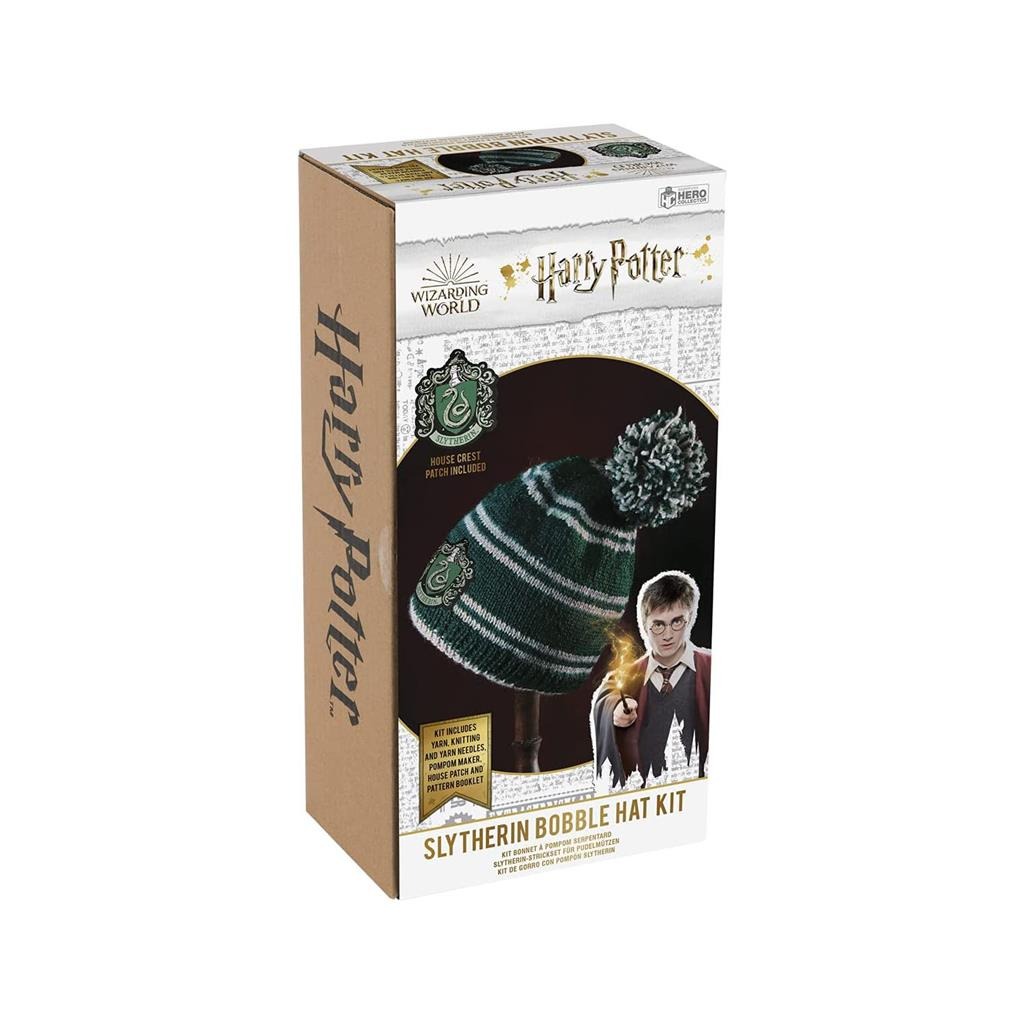 [SUP-HARRY-POTTER-BOBBLE-HAT-KNITTING-SET-SLYTHERIN] Harry Potter - Bobble Hat Knitting Set - Slytherin