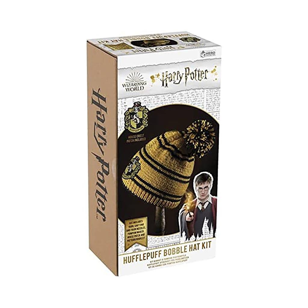 [SUP-HARRY-POTTER-BOBBLE-HAT-KNITTING-SET-HUFFLEPUFF] Harry Potter - Bobble Hat Knitting Set - Hufflepuff