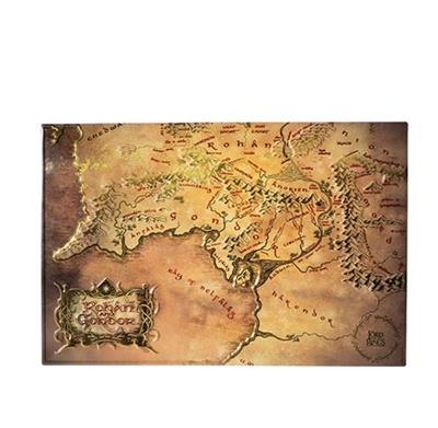 [BF-136330] The Lord of the Rings - Aluminium plate Map - Rohan and Gondor