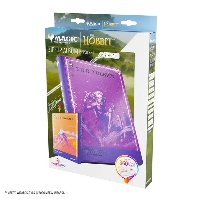 [GGS31085ML] Magic: The Gathering | The Hobbit Zip-Up Album 18-Pocket - Gollum, Riddle Master/The Lonely Mountain