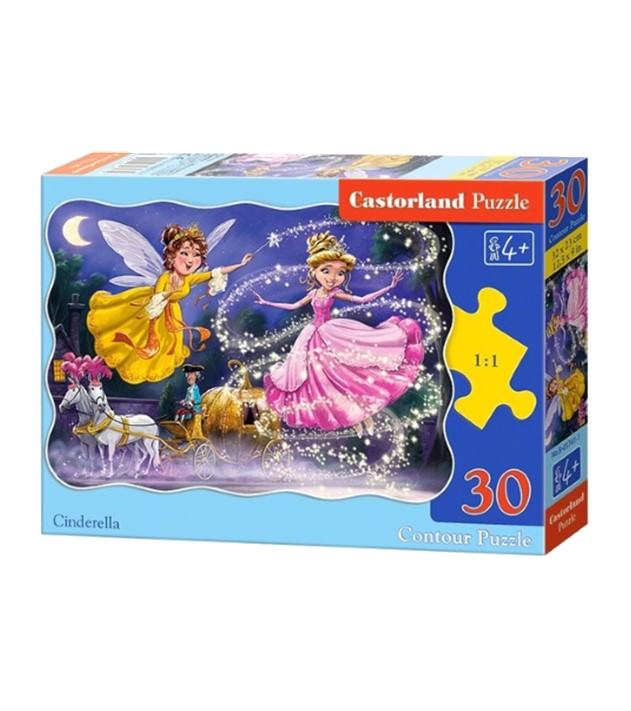 Cinderella - kaderpuzzel 30 stukjes
