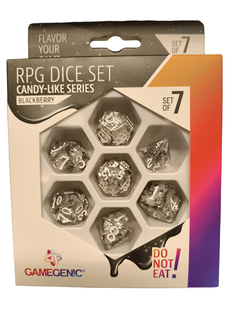 [Gamegenic rpg dice set candy-like serie / series 7-delige / 7 dice set blackberry] Gamegenic - Candy-Like Series - RPG Dice Set (7 Dice) (Blackberry)