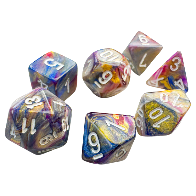 Chessex - Mini Polyhedral Dice Set (7 Dice)