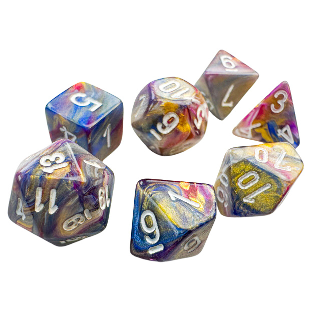 Chessex Mini Polyhedral Dice Set (7-delig)