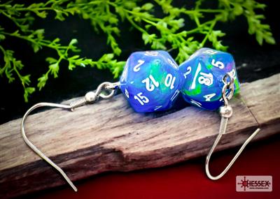 Chessex Hook Earrings - Mini d20