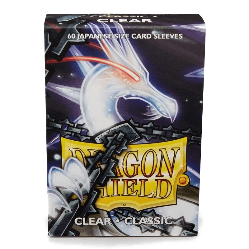 [Dragon shield clear classic (100 sleeves)] Dragon Shield - Japanese Size Classic Sleeves (60 Sleeves) (Clear)
