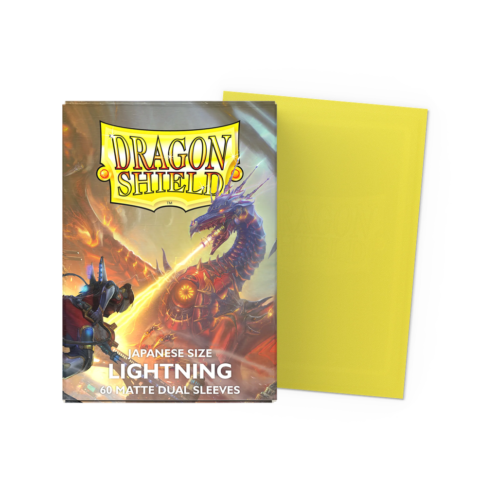 [Dragon shield japanese size lightning matte dual (60 sleeves)] Dragon Shield - Japanese Size Dual Matte Sleeves (60 Sleeves) (Lightning)