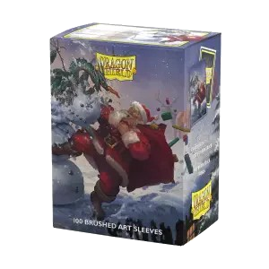 [Dragon shield standard size brushed art sleeves - santa christmas 2025 (100 sleeves)] Dragon Shield - Standard Size Brushed Art Sleeves (100 Sleeves) (Santa Christmas 2025)