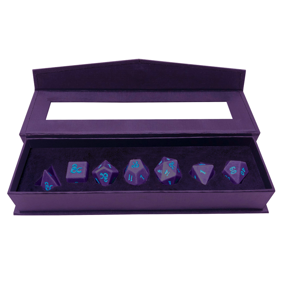 Ultra PRO - Dungeons & Dragons Heavy Metal RPG Dice Set (7 Dice)